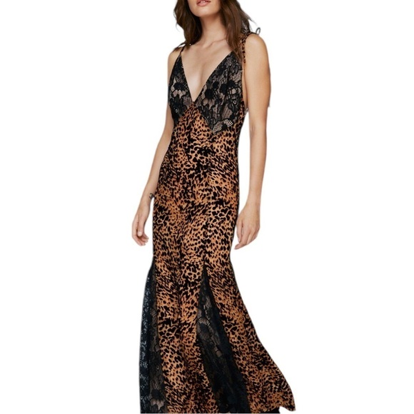 Nasty Gal Dresses & Skirts - Nasty Gal Black and Brown Maxi Dress
